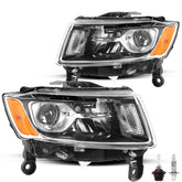 VehicleAid Headlights For 2014-2016 Jeep Grand Cherokee